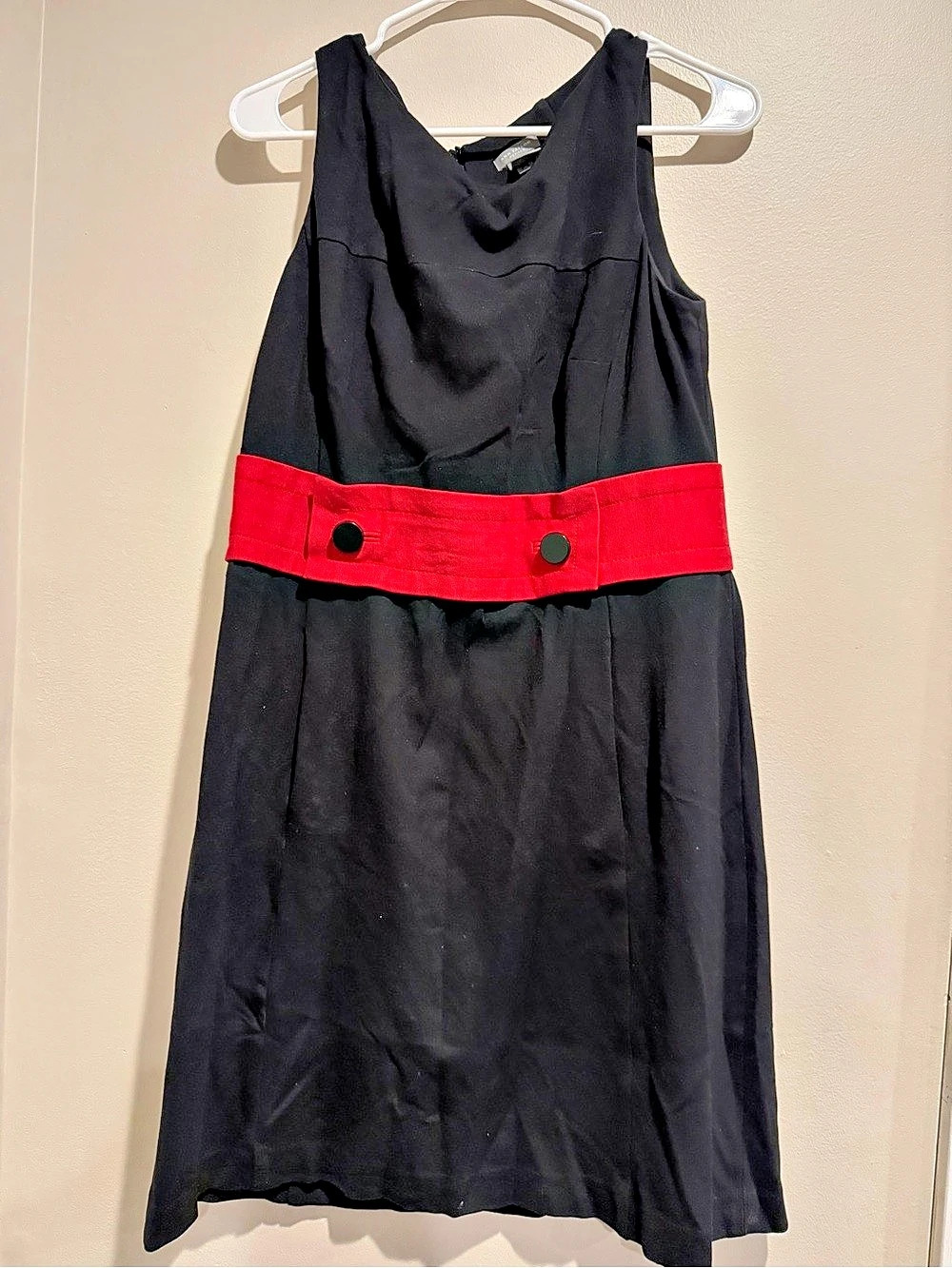 Ann Taylor Black & Red Maxi Dress Like New
